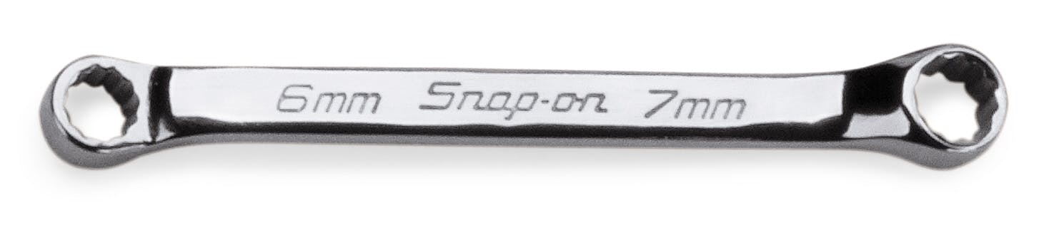 6–7 mm 12-Point Metric Flank Drive® Short 10° Offset Box Wrench | XSM67A 6–7 mm 12-Point Metric Flank Drive® Short 10° Offset Box Wrench | XSM67A